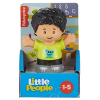 FISHER-PRICE LITTLE PEOPLE SINGLE FIGURE - JBD47/HXC06 - BOY IN GREEN SHIRT W/ BAT