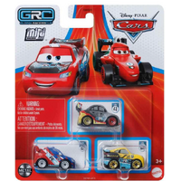 MATTEL DISNEY PIXAR CARS MINIS 3 PACK- RAOUL CAROULE, MAX SCHNELL AND CRUZ RAMIREZ DIE-CAST VEHICLES