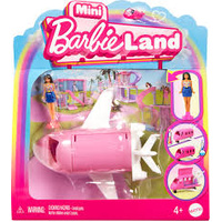 MINI BARBIELAND COLOUR CHANGE JET ICONIC TOY VEHICLE SET