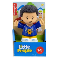 FISHER-PRICE LITTLE PEOPLE SINGLE FIGURE - JBD47/HYJ98 - BOY IN BLUE MONSTER SHIRT