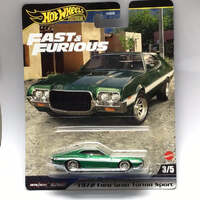 HOT WHEELS PREMIUM FAST & FURIOUS TOKYO DRIFT HNW46 1972 FORD GRAN TORINO SPORT - 3 OF 5