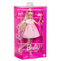 BARBIE DELUXE STYLE DOLL #3 IN PASTEL PINK BARBIECORE DRESS WITH OVERSIZED BOW, BLOND HAIR