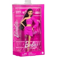 BARBIE DELUXE STYLE #2 DOLL IN PINK BARBIECORE TOP AND SKIRT SET, BLACK HAIR & PROSTHETIC LEG