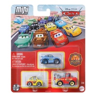 DISNEY PIXAR CARS MINI RACERS RACE AND RESCUE 3 PACK- SALLY, LUIGI AND MATER