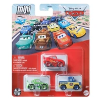 DISNEY PIXAR CARS MINI RACERS 3 PACK- BRICK YARDLEY, LIGHTNING MCQUEEN AND DEXTER HOOVER