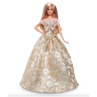 BARBIE SIGNATURE HOLIDAY JOYEUX NOEL BLONDE HAIR BARBIE 2025 COLLECTABLE DOLL