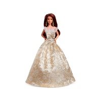 BARBIE SIGNATURE HOLIDAY JOYEUX NOEL BROWN HAIR BARBIE 2025 COLLECTABLE DOLL