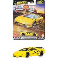 HOTWHEELS PREMIUM BOULEVARD GJT68 #132 95 LAMBORGHINI DIABLO SV YELLOW DIECAST CAR
