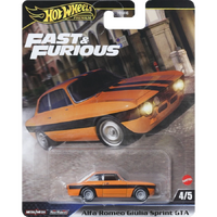 HOT WHEELS PREMIUM FAST & FURIOUS SERIES - ALFA ROMEO GIULIA SPRINT GTA #4 OF 5