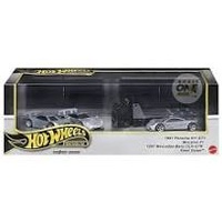 HOT WHEELS PREMIUM COLLECTOR SET JBM07 - 1997 PORSCHE 911 GT1, MCLAREN F1, 1997 MERCEDES-BENZ CLK-GTR, FLEET STREET