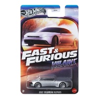 HOT WHEELS SILVER SERIES FAST & FURIOUS VILLAINS 2022 DELOREAN ALPHA 5