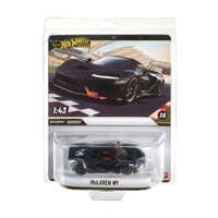 HOT WHEELS PREMIUM 1:43 MCLAREN W1 BLACK DIECAST CAR