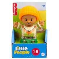 FISHER-PRICE LITTLE PEOPLE SINGLE FIGURE - JBD47/JFC21 - BOY IN ORANGE BEENIE