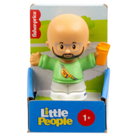 FISHER-PRICE LITTLE PEOPLE SINGLE FIGURE - JBD47/JFC2 - BALD MAN WITH COFFEE CUP3