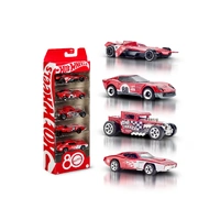 HOT WHEELS 5 PACK MATTEL 80TH ANNIVERSARY - JGK08