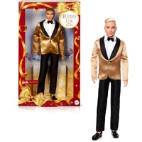 BARBIE SIGNATURE HOLIDAY JOYEUX NOEL BLONDE HAIR KEN 2025 COLLECTABLE DOLL