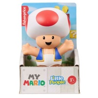 FISHER PRICE LITTLE PEOPLE MY MARIO - TOAD COLLECTABLE FIGURES - JHG64
