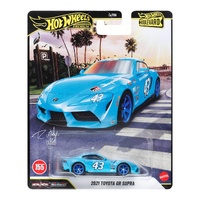 HOT WHEELS PREMIUM GJT68 BOULEVARD #155 JHW34 2021 TOYOTA GR SUPRA DIECAST CAR