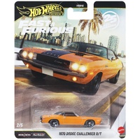 HOT WHEELS PREMIUM HNW46 FAST AND FURIOUS #2 OF 5 JHW64 1970 DODGE CHALLENGER R/T DIECAST CAR