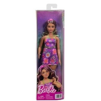 BARBIE FBR37 FASHIONISTA STYLE DOLL 244 PURPLE FLORAL SET