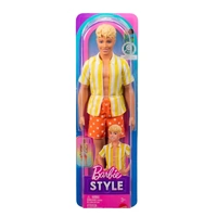 BARBIE DWK44 FASHIONISTA STYLE KEN DOLL 252 STRIPED SHIRT