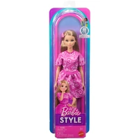 BARBIE FBR37 FASHIONISTA STYLE DOLL 249 PINK PAISLEY SET