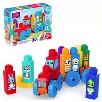 MEGA BLOKS BUILD AND MATCH ANIMAL TRACTOR 30PC  BUILDING BLOCK SET