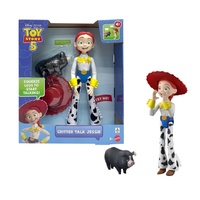 DISNEY PIXAR TOY STORY 5 CRITTER TALK JESSIE WITH PIG AND HAT 12 INCH DOLL