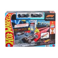 HOT WHEELS RACING FORMULA 1 GRID START PLAY SET WITH 2024 BMW ALPINE AND 2024 MERCEDES-AMG PETRONAS DIECAST CARS