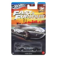 HOT WHEELS SILVER SERIES HNR88 FAST AND FURIOUS #5 OF 5 JKX24 TOYOTA SUPRA DIECAST CAR