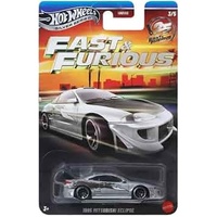 HOT WHEELS SILVER SERIES HNR88 FAST AND FURIOUS #3 OF 5 JKX22 1995 MITSUBISHI ECLIPSE DIECAST CAR