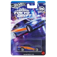 HOT WHEELS SILVER SERIES HNR88 THE FAST AND THE FURIOUS TOKYO DRIFT - NISSAN SILVIA S15 BLUE AND ORANGE 2/5 DIECAST CAR