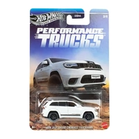 HOT WHEELS SILVER SERIES GDG44 PERFORMANCE TRUCKS #3 OF 5 JKX73 2019 JEEP GRAND CHEROKEE TRACKHAWK DIECAST CAR