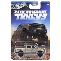 HOT WHEELS SILVER SERIES GDG44 PERFORMANCE TRUCKS #1 OF 5 JKX71 2019 CHEVROLET SILVERADO TRAIL BOSS LT DIECAST CAR