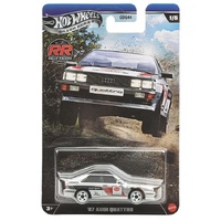 HOT WHEELS GDG44 SILVER SERIES RALLY RACERS - 87 AUDI QUATTRO 1/5 DIECAST CAR