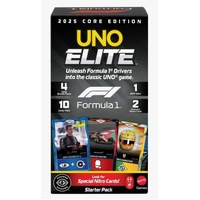 MATTEL UNO ELITE FORMULA 1 2025 CORE EDITION CARD GAME STARTER PACK