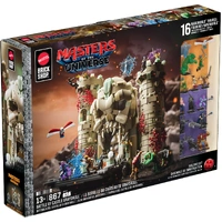 MATTEL BRICK SHOP JMB32 MASTERS OF THE UNIVERSE BATTLE OF CASTLE GRAYSKULL 867 PIECE BUILDING BLOCK KIT