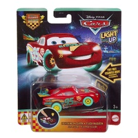 MATTEL JMT42 DISNEY PIXAR CARS JMT44 LIGHTNING MCQUEEN LIGHT UP 1/55 SCALE TOY CAR