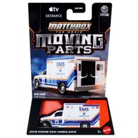 MATCHBOX THE MOVIE JND38 MOVING PARTS 2019 DODGE RAM AMBULANCE DIE CAST VEHICLE
