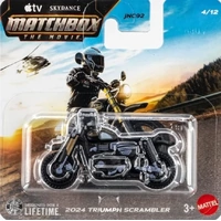 MATCHBOX THE MOVIE JND24 - 2024 TRIUMPH SCRAMBLER 4 OF 12 POWER GRABS DIECAST VEHICLE