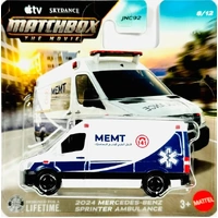 MATCHBOX THE MOVIE JND28 - 2024 MERCEDES-BENZ SPRINTER AMBULANCE 8 OF 12 POWER GRABS DIECAST CAR