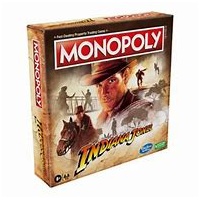 HASBRO MONOPOLY INDIANA JONES  - FAST DEALING PROPERTY TRADING BOARD GAME