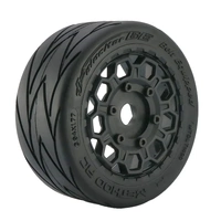 METHOD RC MTD1400 VELOCITER 45/100 BELTED ON-ROAD TYRES MOUNTED ON HIVE WHEELS, ARRMA INFRACTION/FELONY 6S