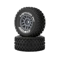 METHOD RC MTD0202G GEOFORM ALL-TERRAIN 1/16 SHORT COURSE TYRES MOUNTED ON GRAY WHEELS, 2 PIECES, ARRMA MOJAVE GROM