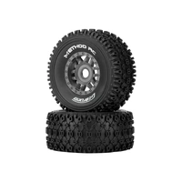 METHOD RC MTD0303G 1/8 GEOFORM ALL-TERRAIN SC TYRES MOUNTED ON GRAY WHEELS, ARRMA MOJAVE 4S