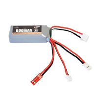 BILLY RC 600MAH 2S 7.4V 35C LIPO BATTERY WITH JST, PH2.0, AND MX2.0 CONNECTORS [YJBLD009]