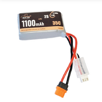 BILLY RC 1100MAH 2S 7.4V 35C LIPO BATTERY WITH IC2 CONNECTOR [YJBLDO04]