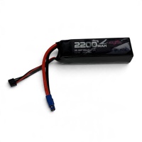 CNHL 220403BKEC3 BLACK SERIES 2200MAH 3S 11.1V 40C LIPO BATTERY WITH EC3 PLUG
