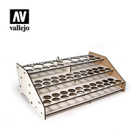VALLEJO 26007 FRONT PAINT STAND MODULE CAN HOLD 52X17ML 8X35ML OR 60ML BOTTLES AND 22 BRUSHES