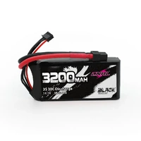 CNHL BLACK SERIES 3200MAH 11.1V 30C 3S SHORTY LIPO BATTERY WITH XT60 PLUG 320303BK